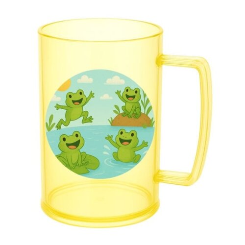 Caneca de Chopp Infantil Personalizada Sapos Divertidos