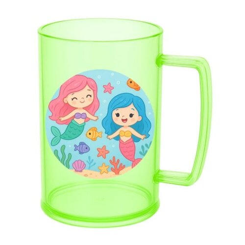 Caneca de Chopp Infantil Personalizada Sereias