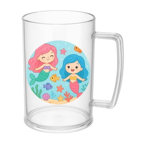 Caneca de Chopp Infantil Personalizada Sereias