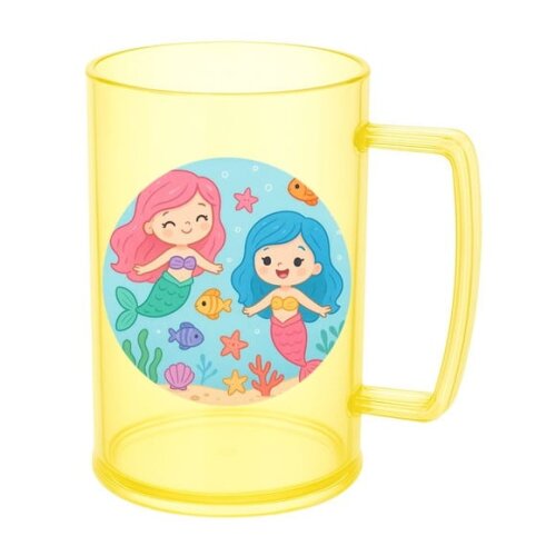 Caneca de Chopp Infantil Personalizada Sereias