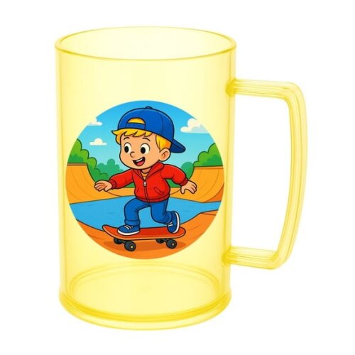 Caneca de Chopp Infantil Personalizada Skate Kids