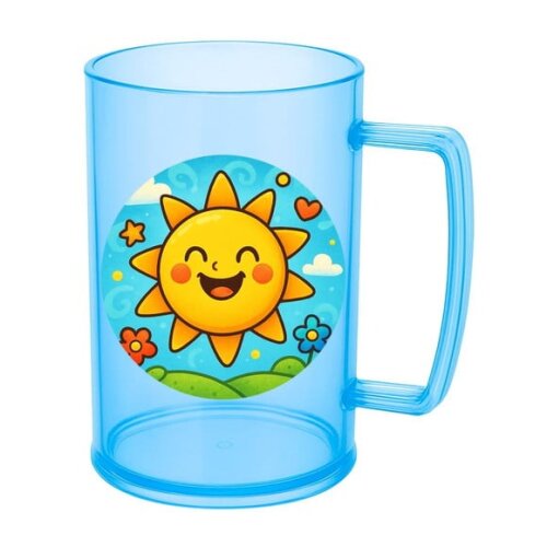 Caneca de Chopp Infantil Personalizada Sol Sorridente