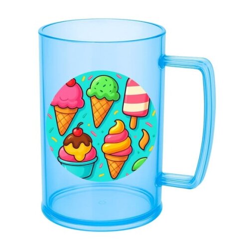 Caneca de Chopp Infantil Personalizada Sorvetes