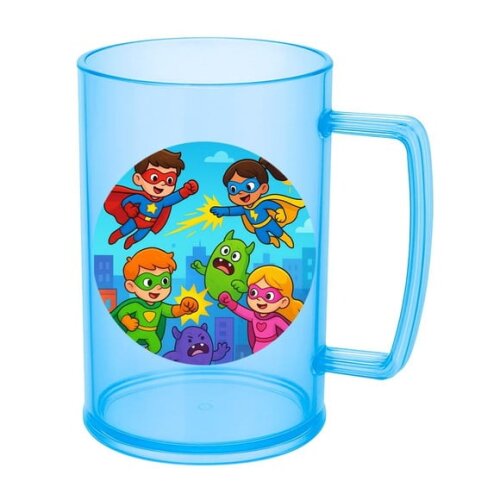 Caneca de Chopp Infantil Personalizada Super Heróis