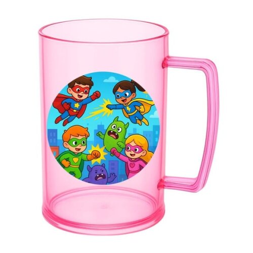 Caneca de Chopp Infantil Personalizada Super Heróis