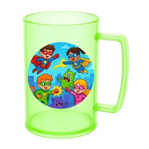 Caneca de Chopp Infantil Personalizada Super Heróis