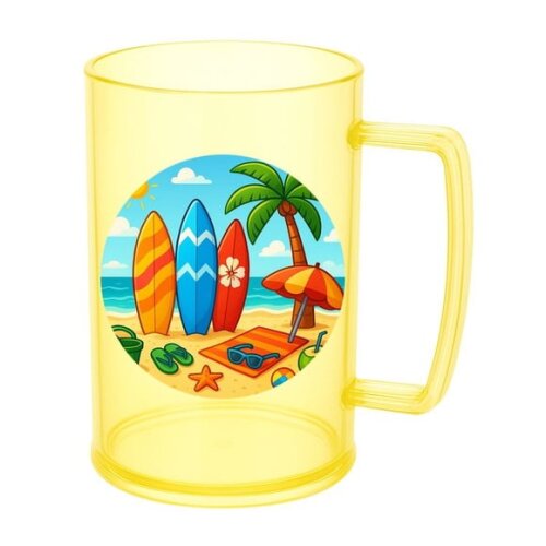 Caneca de Chopp Infantil Personalizada Surf