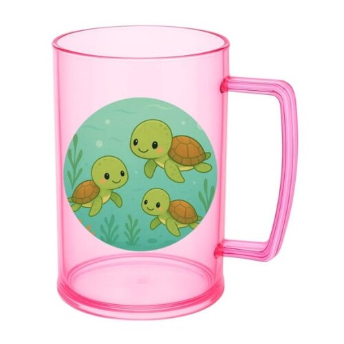 Caneca de Chopp Infantil Personalizada Tartaruguinhas