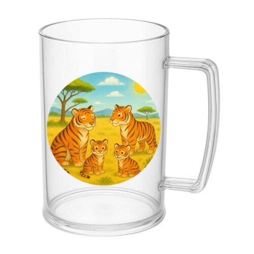 Caneca de Chopp Infantil Personalizada Tigres