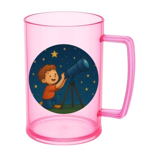 Caneca de Chopp Infantil Personalizada Telescópio Kids