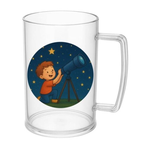 Caneca de Chopp Infantil Personalizada Telescópio Kids