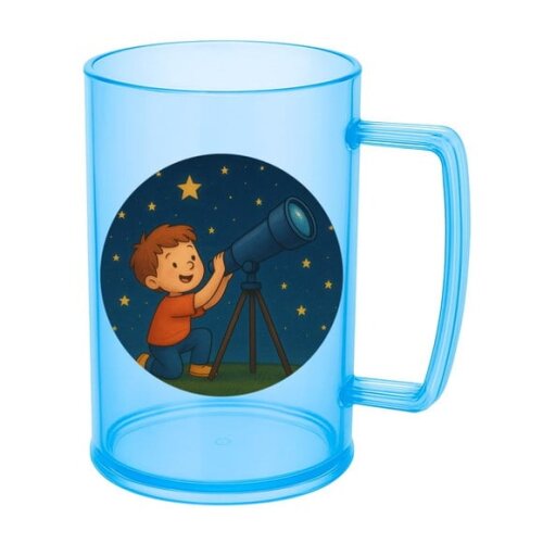 Caneca de Chopp Infantil Personalizada Telescópio Kids