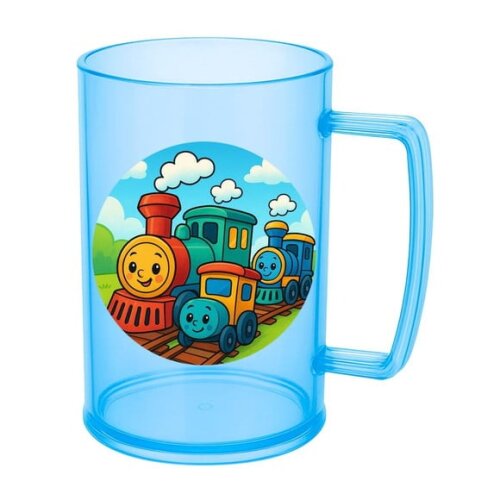 Caneca de Chopp Infantil Personalizada Trens Antigos