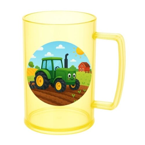 Caneca de Chopp Infantil Personalizada Trator