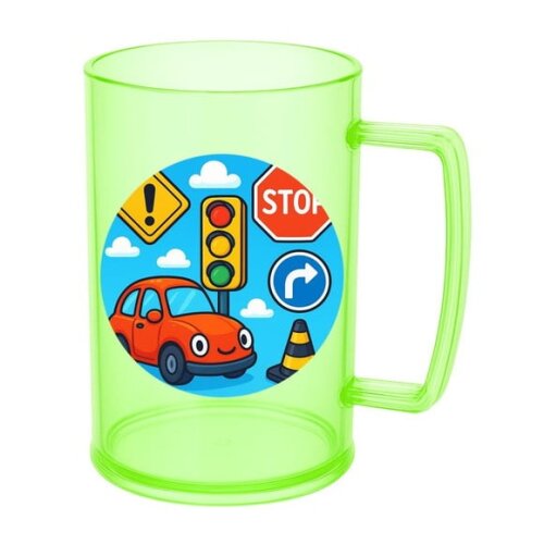 Caneca de Chopp Infantil Personalizada Trânsito