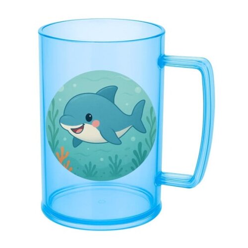 Caneca de Chopp Infantil Personalizada Tubarãozinho Fofo