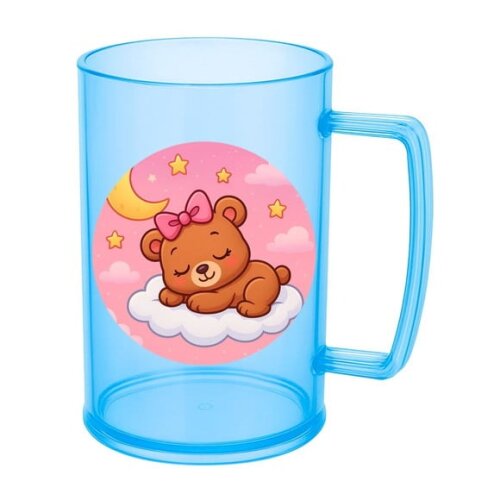 Caneca de Chopp Infantil Personalizada Ursinha Soninho