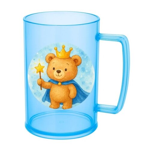Caneca de Chopp Infantil Personalizada Ursinho Príncipe