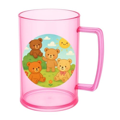 Caneca de Chopp Infantil Personalizada Ursinhos