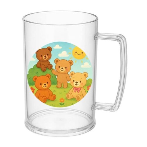 Caneca de Chopp Infantil Personalizada Ursinhos
