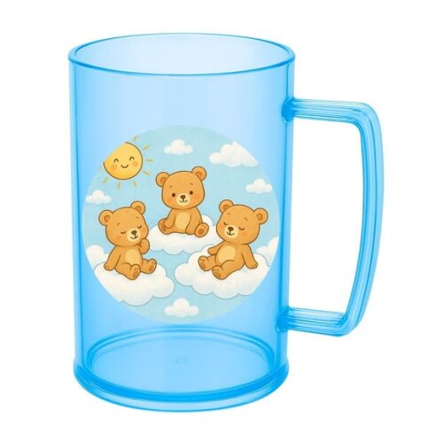 Caneca de Chopp Infantil Personalizada Ursinhos na Nuvem