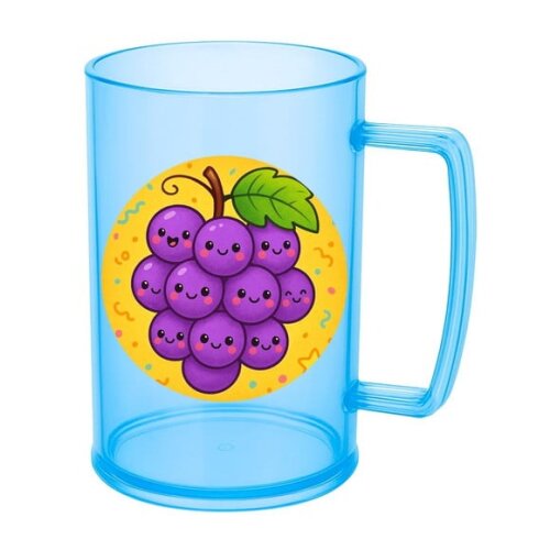 Caneca de Chopp Infantil Personalizada Uvinhas Fofas
