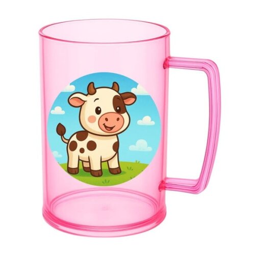 Caneca de Chopp Infantil Personalizada Vaquinha