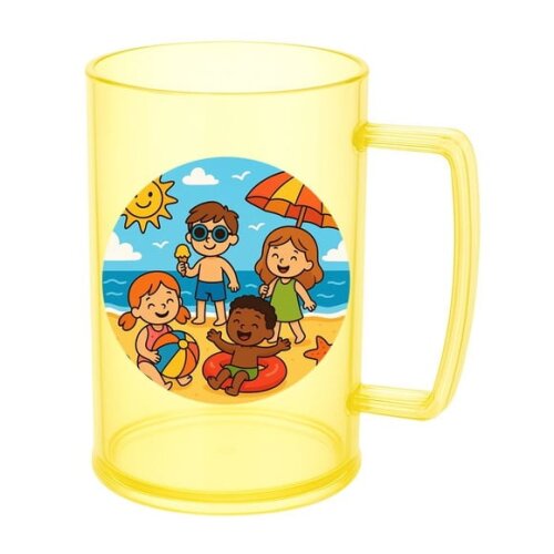 Caneca de Chopp Infantil Personalizada Verão Divertido