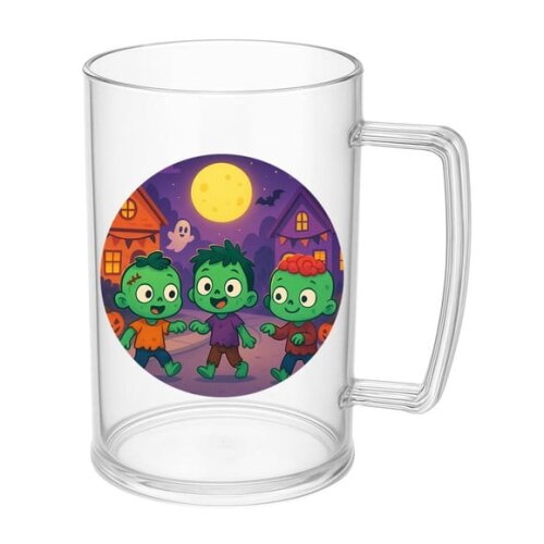 Caneca de Chopp Infantil Personalizada Zumbis Fofinhos
