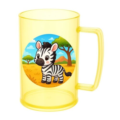 Caneca de Chopp Infantil Personalizada Zebra Baby