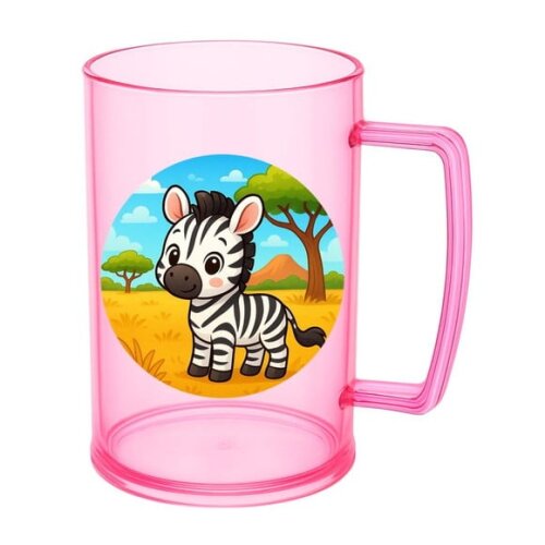 Caneca de Chopp Infantil Personalizada Zebra Baby