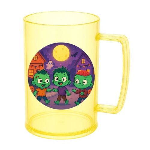 Caneca de Chopp Infantil Personalizada Zumbis Fofinhos