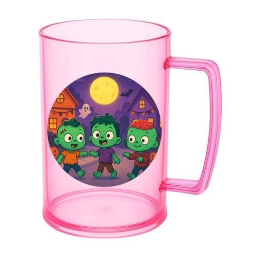Caneca de Chopp Infantil Personalizada Zumbis Fofinhos