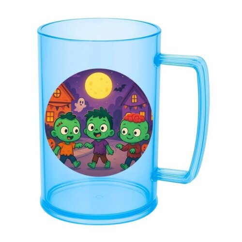 Caneca de Chopp Infantil Personalizada Zumbis Fofinhos
