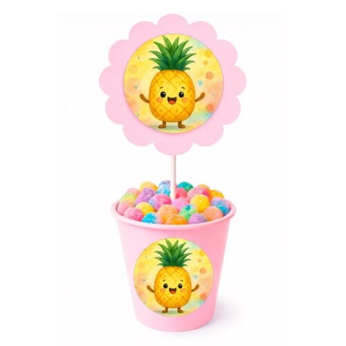 Centro de Mesa Flor Personalizado Abacaxi