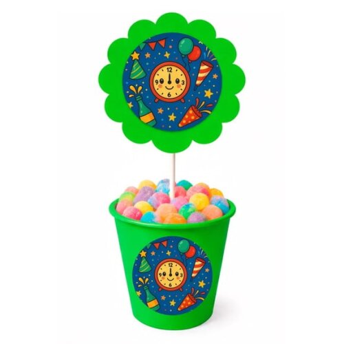 Centro de Mesa Flor Personalizado Ano Novo