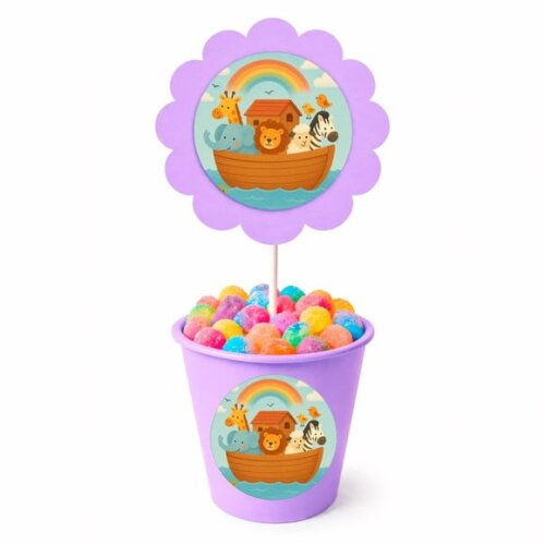 Centro de Mesa Flor Personalizado Arca de Noé