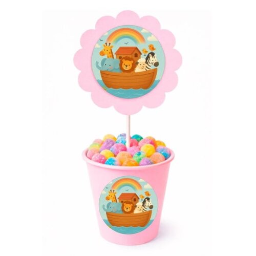Centro de Mesa Flor Personalizado Arca de Noé