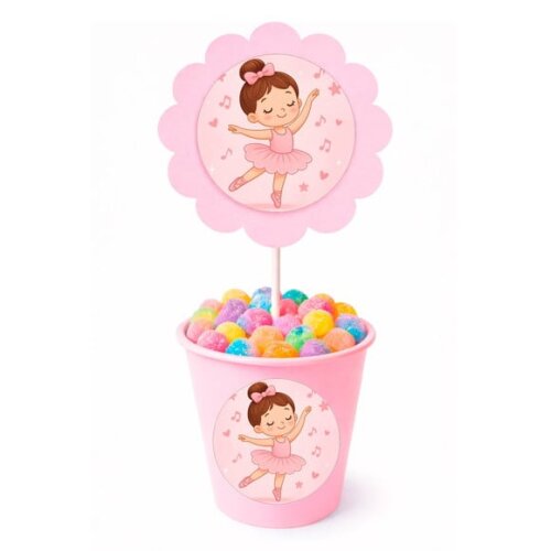 Centro de Mesa Flor Personalizado Bailarina