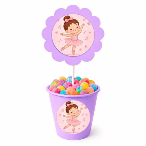 Centro de Mesa Flor Personalizado Bailarina