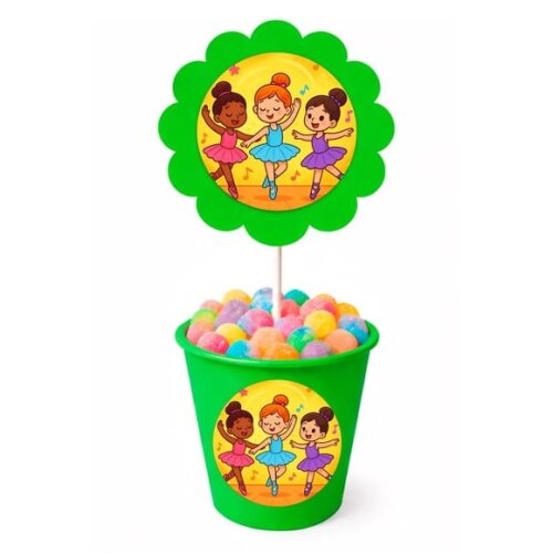 Centro de Mesa Flor Personalizado Balé