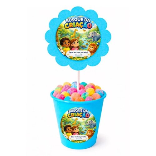 Centro de Mesa Flor Personalizado Bosque da Criação