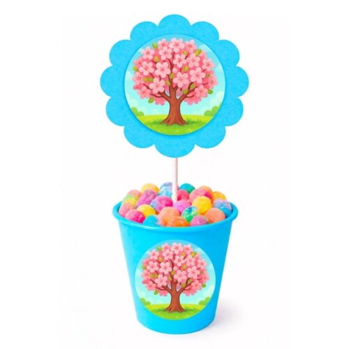 Centro de Mesa Flor Personalizado Cerejeira