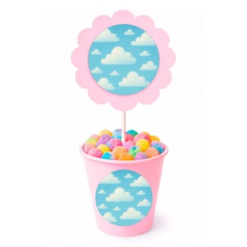 Centro de Mesa Flor Personalizado Céu Azul