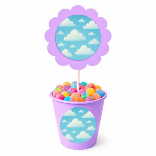 Centro de Mesa Flor Personalizado Céu Azul