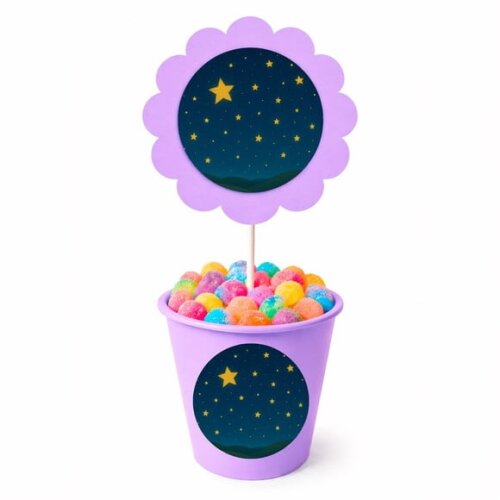 Centro de Mesa Flor Personalizado Céu Estrelado