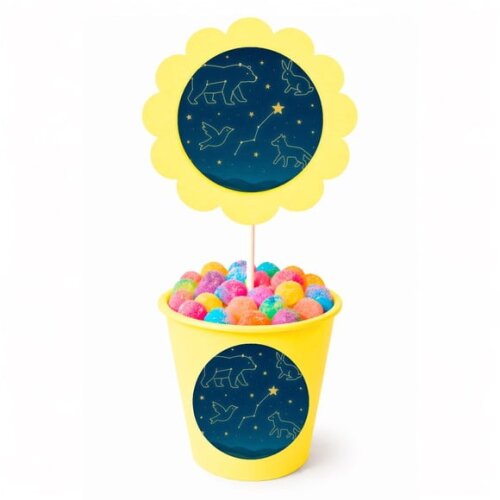 Centro de Mesa Flor Personalizado Constelações