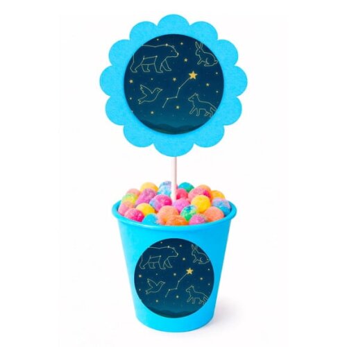 Centro de Mesa Flor Personalizado Constelações