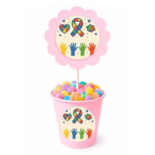 Centro de Mesa Flor Personalizado Diversidade