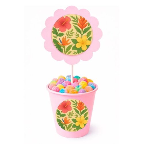 Centro de Mesa Flor Personalizado Flores Tropicais